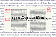 1532 Bastarde Lyon, a Blackletter Font by GLC Foundry (Thumbnail 1 of 3)