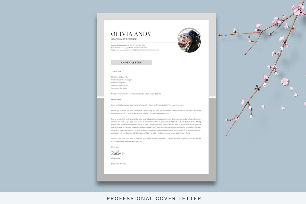 Resume Pack - Olivia, a Resume Template by Typography Prime (Photo 3 of 6)