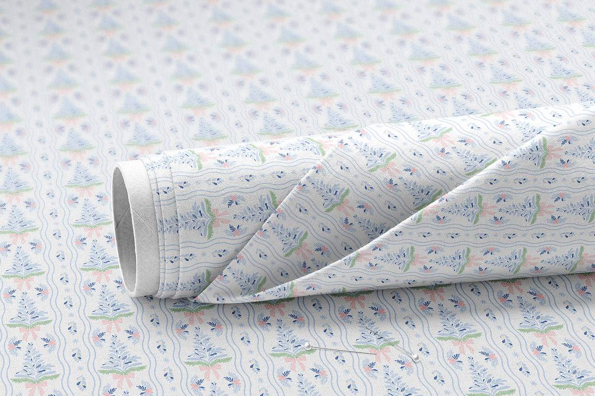 Grandmillennial Christmas patterns, a Pattern Graphic by Tani Kuzminka (Photo 14 of 23)