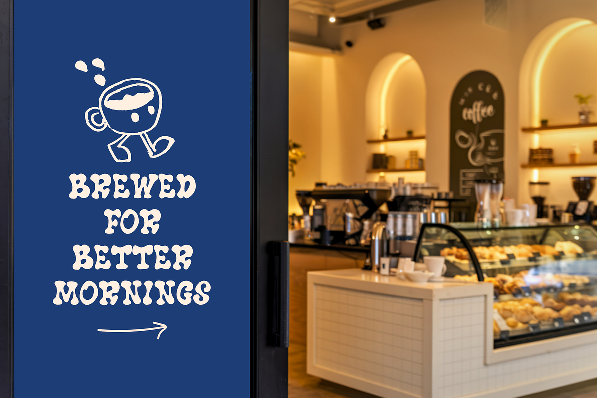 Food Imaji - Coffee Shop Logo Font, a Handwritten Font by Illushvara Design (Photo 10 of 10)