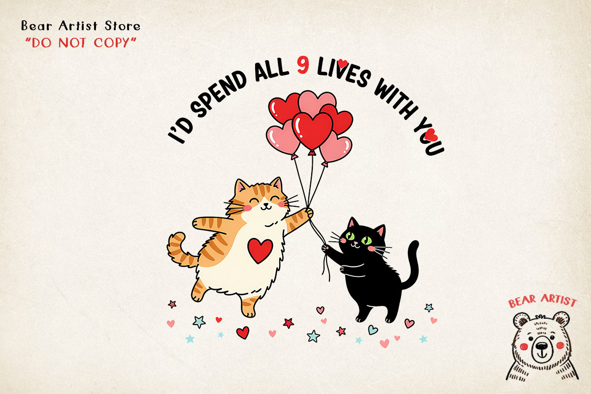 Valentine Cat PNG Bundle, a Graphic by GlitterCraft (Photo 51 of 101)
