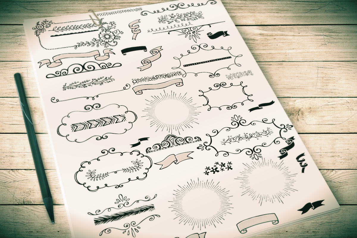 HandDrawn Logos & Ornaments Pack, a Decorative Illustration by Imagine Design (Photo 3 of 5)