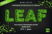 Leaf Text Effect Photoshop Action, an Action Add-On by DESIGNAVO (Thumbnail 1 of 7)