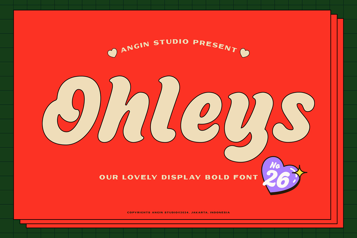 Ohleys Lovely Bold Font, a Handwritten Font by Angin Studio (Photo 1 of 18)