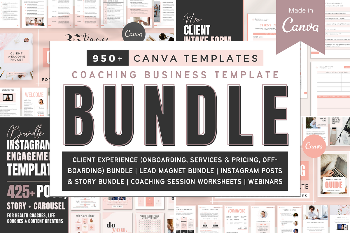 Coaching Business Templates - Canva, a Social Media Template by Designs by Darowan (Photo 1 of 10)