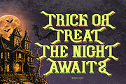 Hexoria - Halloween Display Font, a Serif Font by Flawless And Co (Thumbnail 3 of 10)