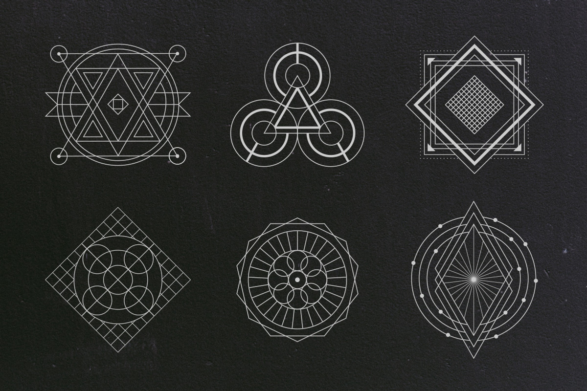 24 Sacred Geometry Vectors, an Object Graphic by Tugcu Design Co. (Photo 4 of 5)