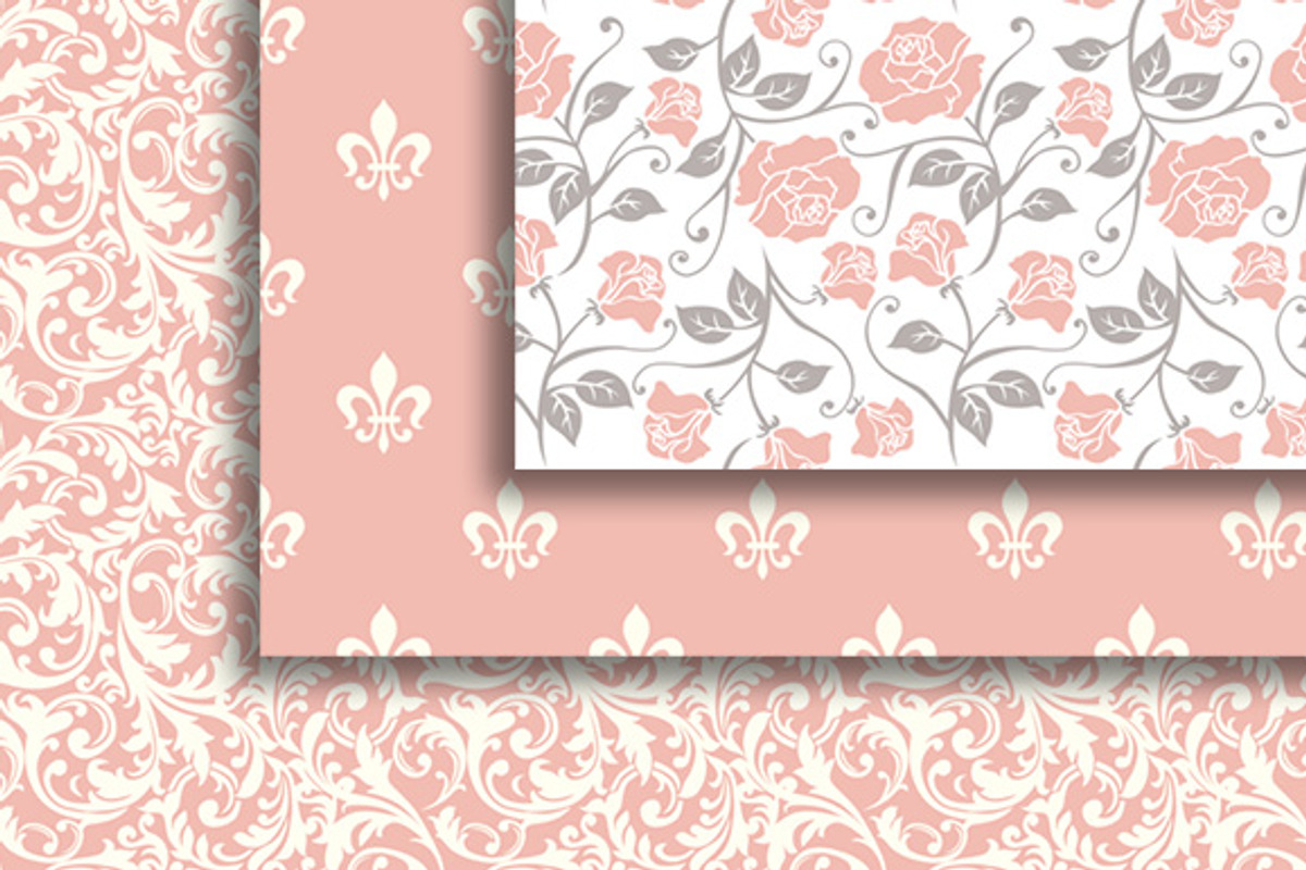 18 elegant Versailles style papers, a Pattern Graphic by CLIPART GARDEN (Photo 2 of 5)