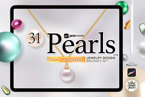 31 Procreate Pearls Brashes Set