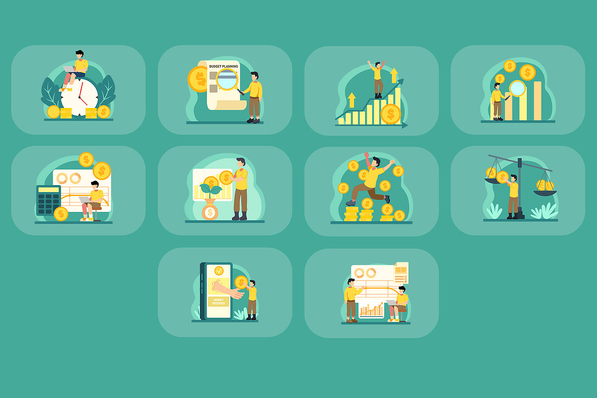 Financial Illustration Pack, an Illustration by baii09 (Photo 4 of 4)