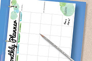 Green Planner: Letter Size, a Stationery Template by Stick with Sam (Thumbnail 5 of 6)