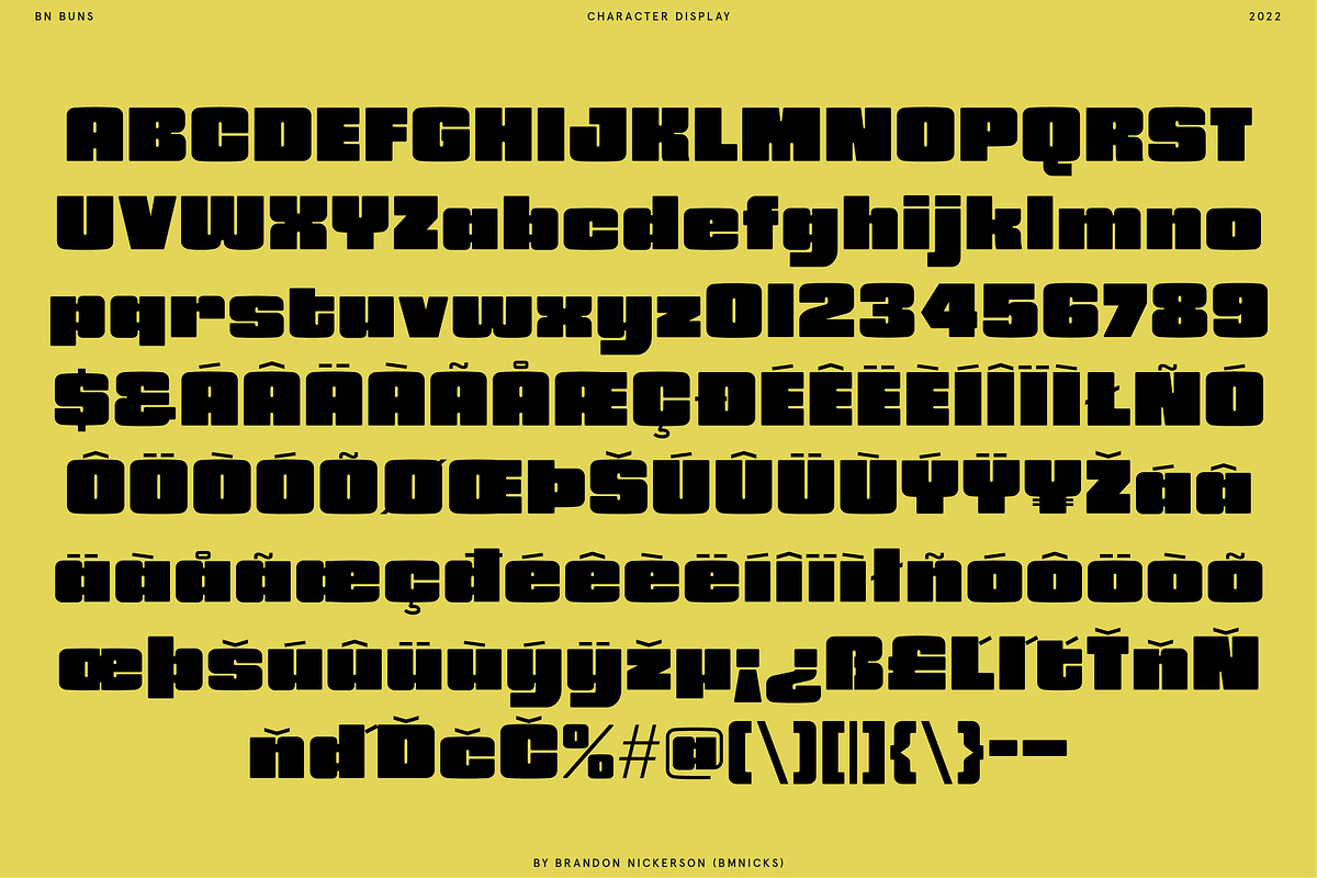 Buns, a Sans Serif Font by Bnick (Photo 10 of 10)