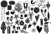 Christmas Clip-Art & Lettering Set, a Decorative Illustration by 5August Art (Thumbnail 4 of 10)