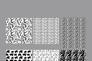 Seamless Pattern Hand Drawn B&W, a Pattern Graphic by Zebra-Finch (Thumbnail 2 of 2)