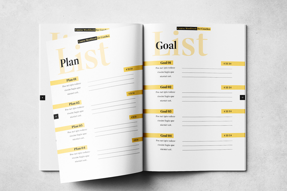 Course Workbook Print Layout, a Brochure Template by Grkic Creative (Photo 7 of 13)