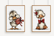 Easter Duck Whimsical Clipart, an Illustration by Libby Wishes (Thumbnail 3 of 7)
