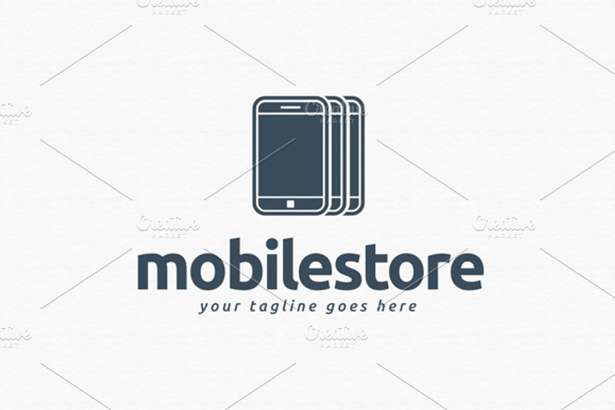 Mobile Store Logo Template, a Branding & Logo Template by PixaSquare (Photo 3 of 4)