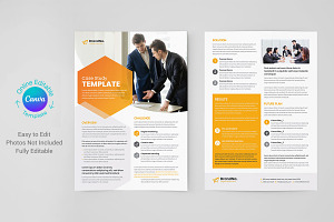 Business Case Study Canva Template