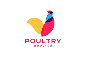 rooster chicken poultry logo, a Branding & Logo Template by devastd