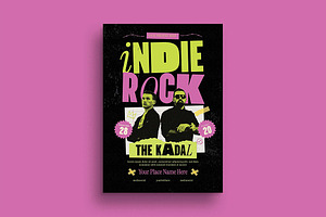 Indie Rock Music Festival Flyer, a Flyer Template by megarez