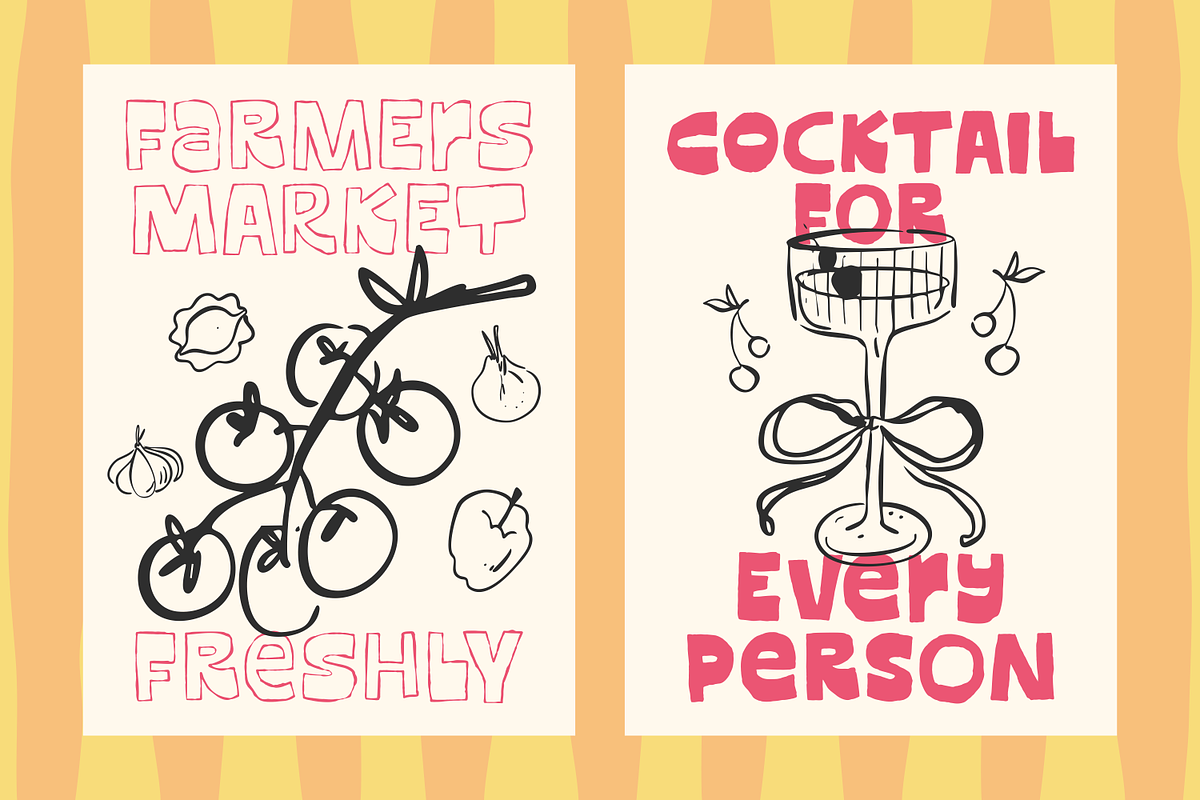 Messy Sunday – Quirky HandDrawn Font, a Handwritten Font by shineink.designlab (Photo 3 of 10)