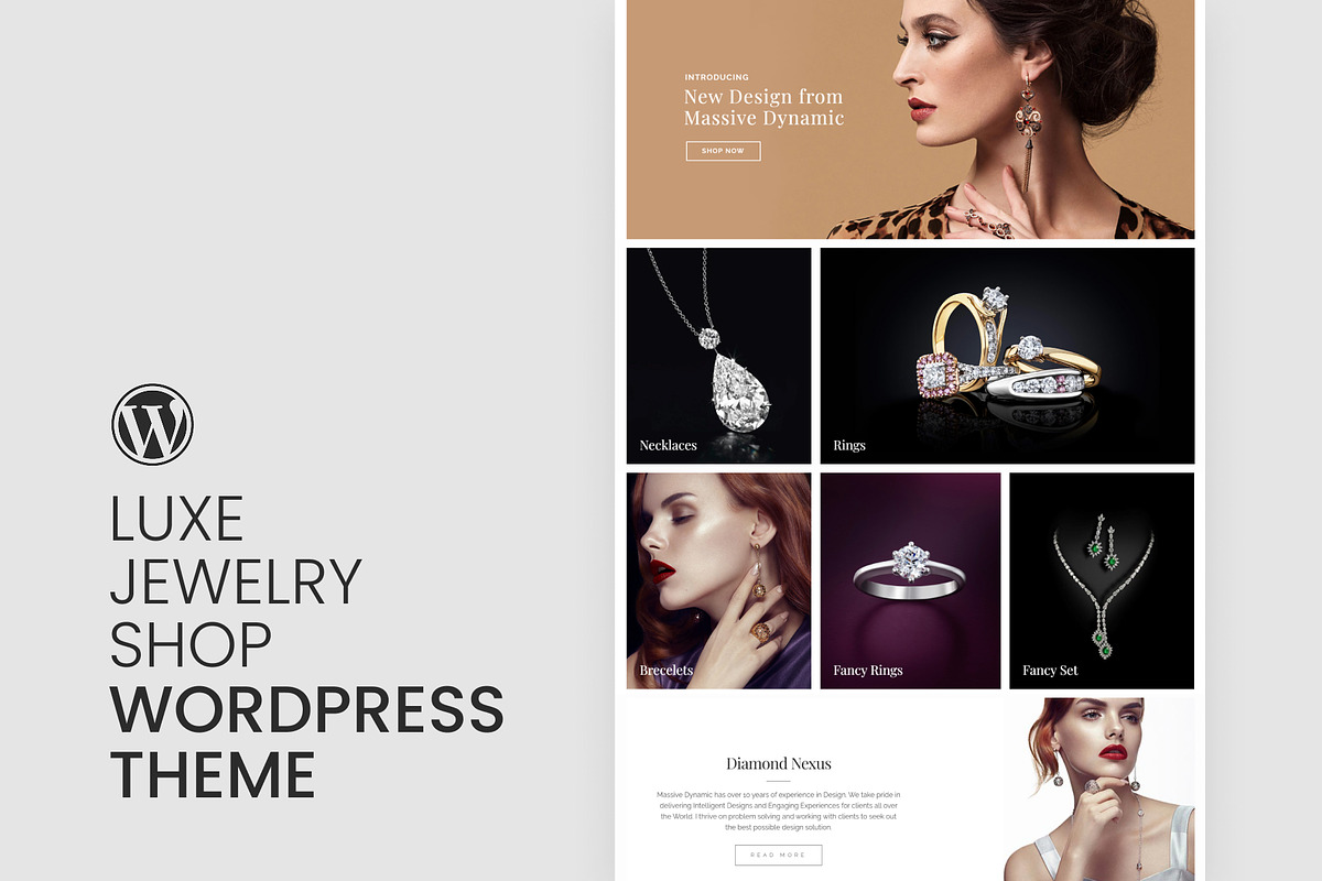 Luxe Jewelry Shop - WordPress Theme, a WordPress Template by Pixflow (Photo 2 of 11)