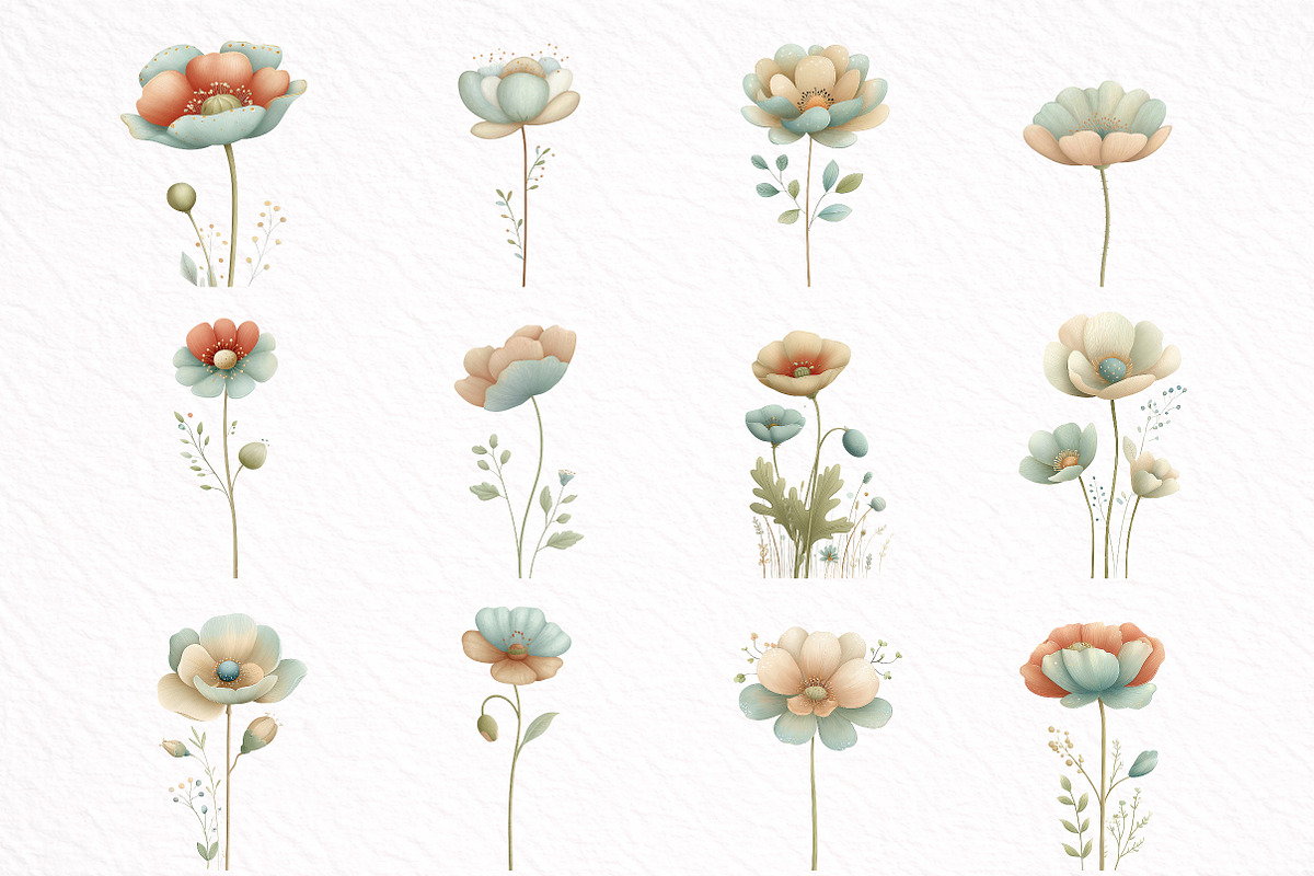 Whimsical Spring Poppy Flowers, an Illustration by DreamArtGraphic (Photo 8 of 8)