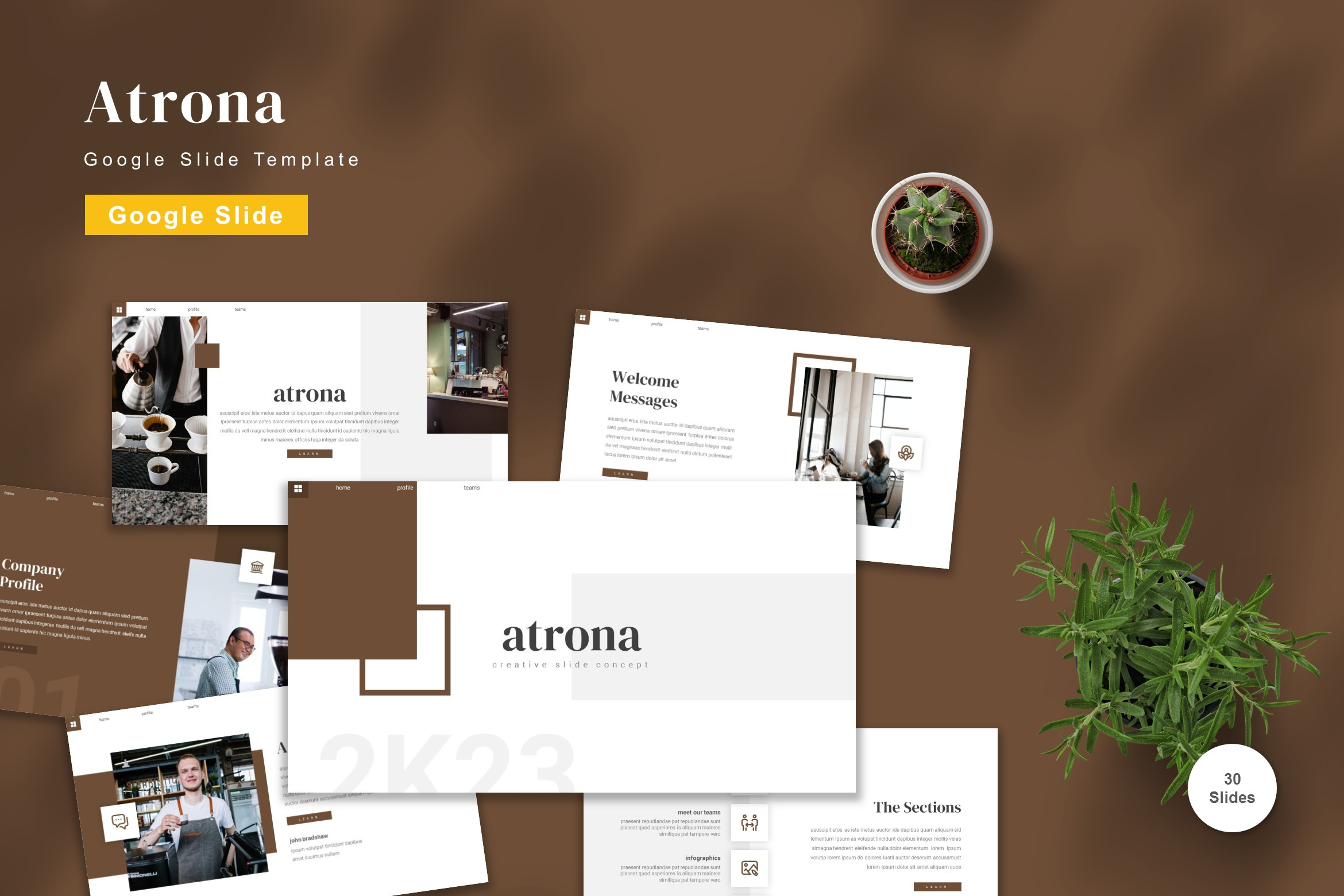 Atrona - Google Slide Template, a Presentation Template by StreaksideStd