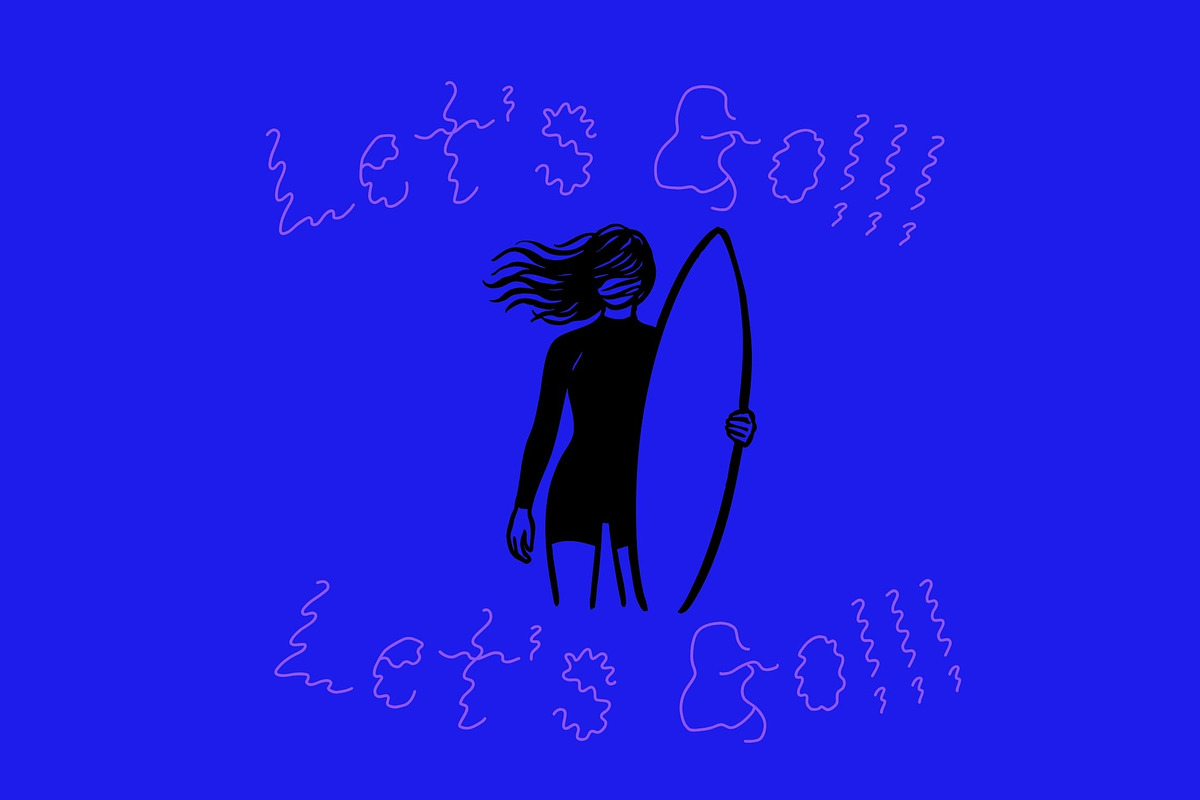 Ride The Wave/Wavy Hand-drawn font, a Handwritten Font by Eryn Rose Design (Photo 3 of 7)