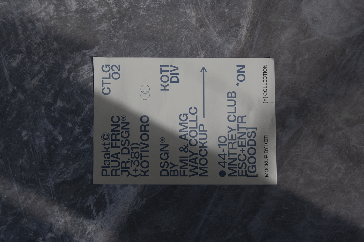 Poster Mockup [Y] 12, a Mockup by Kotivoro (Photo 1 of 3)