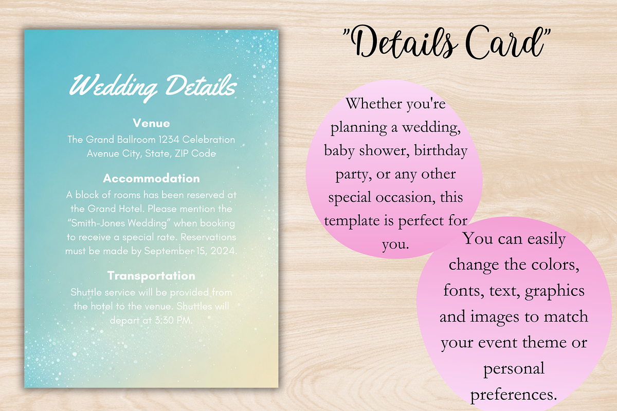 Beach Wedding Invitation Template, an Invitation Template by Talentex Invitations (Photo 3 of 4)
