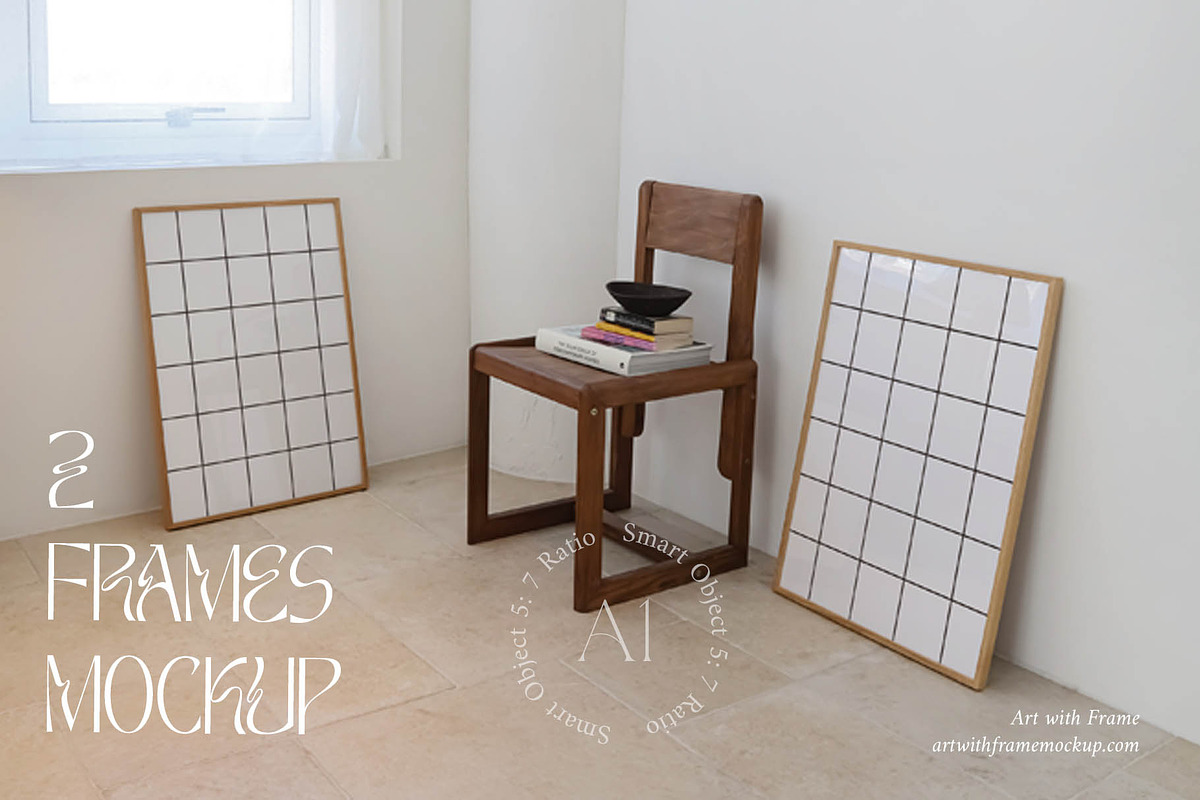 51 Frame Mockups - Vintage Furniture, a Product Mockup by ArtwithFrame (Photo 41 of 50)
