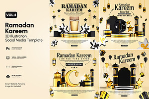 Ramadan Kareem Sale Instagram Posts, a Templates & Theme by OnurDemircan