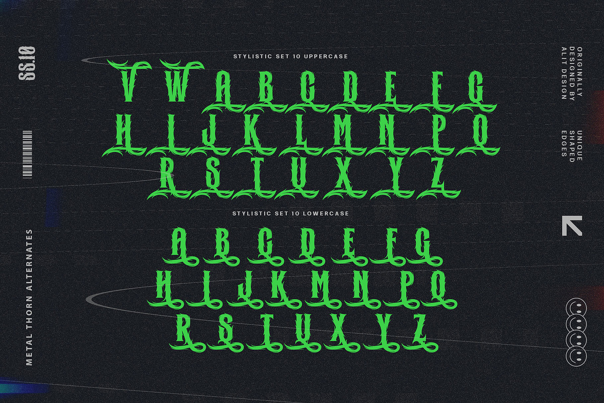 Metal Thorn Typeface, a Blackletter Font by alit design (Photo 16 of 20)