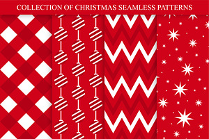 Bright Christmas Seamless Patterns