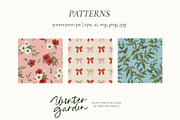 Winter Garden vector flowers frames, an Object Graphic by Yuliya Derbisheva (Thumbnail 11 of 11)