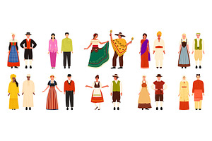 Diverse figures showcase various, an Object Illustration by Flashvector