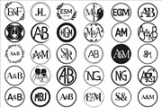 couple initial circle monogram, an Illustration by Amazin_art (Thumbnail 1 of 31)
