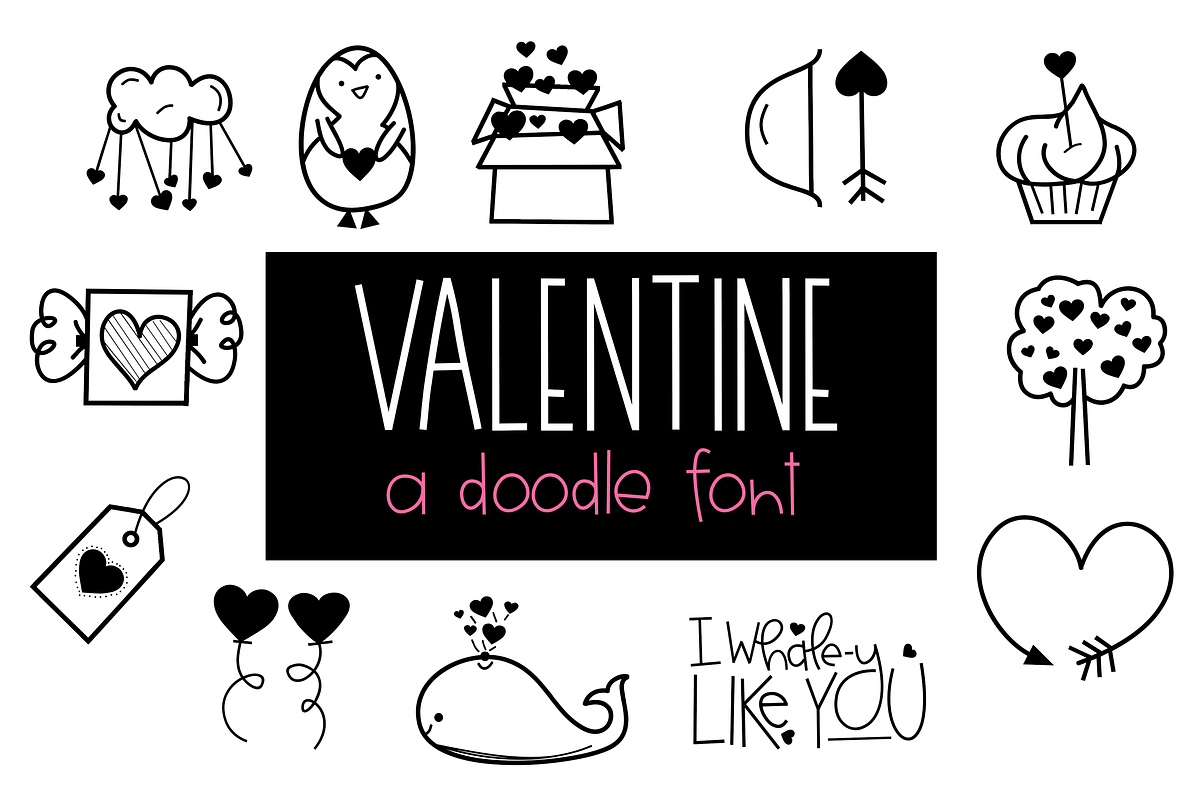 Valentine - A Doodle Font