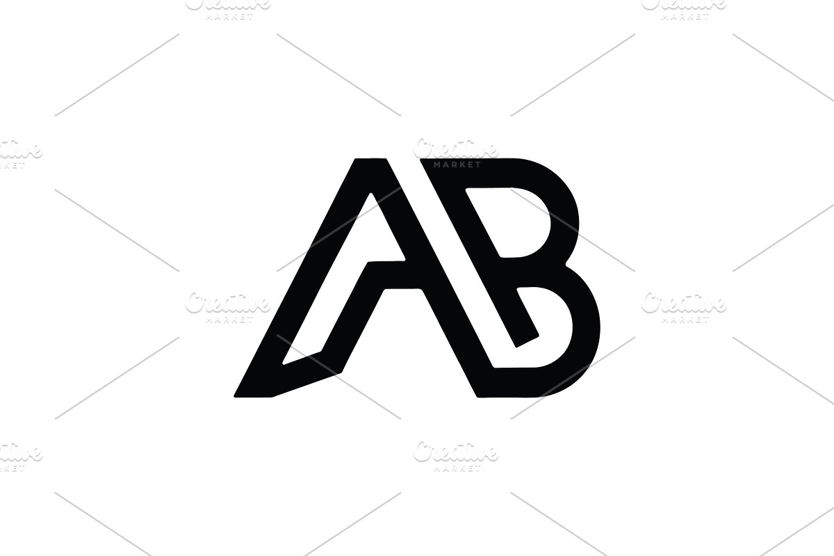 AB Logo Design, a Branding & Logo Template by Vectorium Studio (Photo 2 of 2)