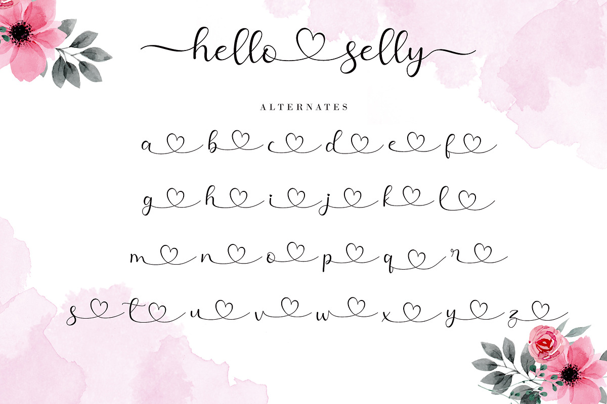 Hello Selly, a Script Font by AEN Creative Studio (Photo 11 of 12)