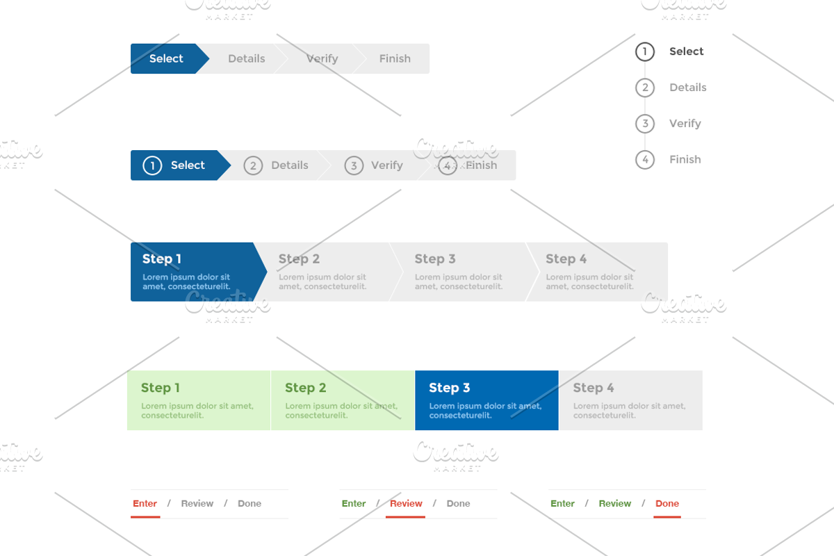 20 Beautiful Form Steps, a Templates & Theme by Prosymbols