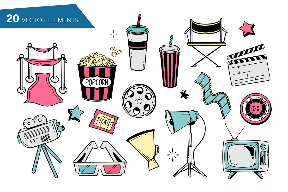 CINEMA, an Object Illustration by Shmakova Art (Photo 2 of 9)