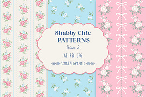 Shabby Chic Patterns Vol. 2, a Pattern Graphic by Schatzi Graphik