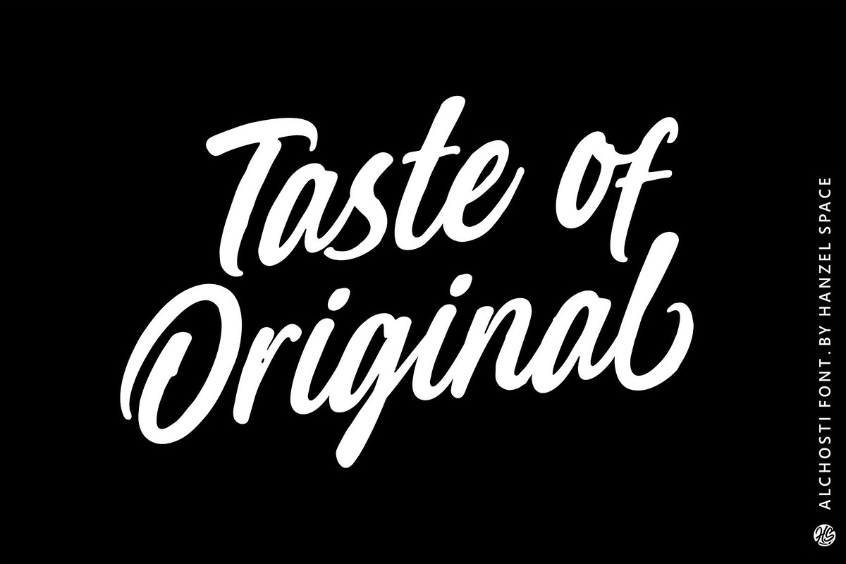 Alchosti – A Handwritten Font, a Handwritten Font by HanzelSpace Studio (Photo 8 of 10)