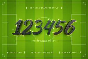 Soccer - Editable Text Effect