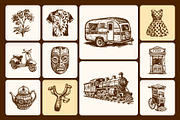 Vintage Culture Illustration Set, a Person Illustration by Creative Stall (Thumbnail 6 of 9)