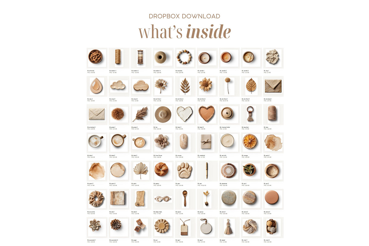Boho Latte Realistic PNG Objects, an Object Graphic by Iconogenic (Photo 2 of 7)