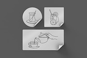 Doodle tea icons collection, an Outline Icon by Gulnarart (Thumbnail 4 of 5)