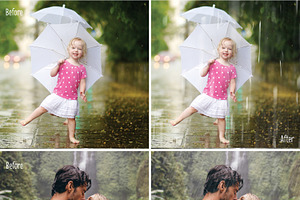 25 Rain Overlays - Falling Raindrops